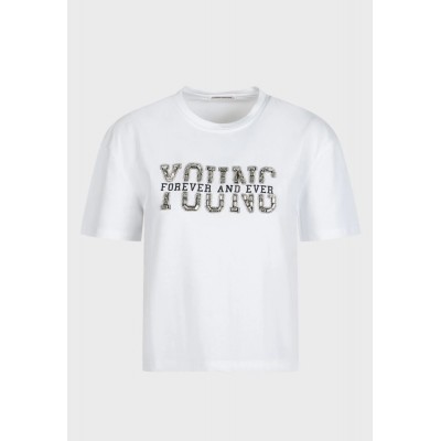 T-shirt bianca in cotone