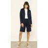 Blazer a righe monopetto abbraccia l\'essenza del metropolitano con questo blazer a righe,mentre il design strutturato offre ele