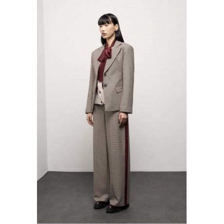 BLAZER SCIVOLATO                           Borgogna/Beige