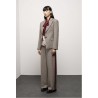 BLAZER SCIVOLATO                           Borgogna/Beige