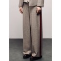 PANTALONI  WIDE LEG                     BERGOGNA/BEIGE