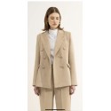 GIACCA DOPPIOPETTO BEIGE IN VELLUTO
