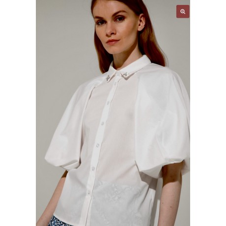 Camicia con maniche a palloncino