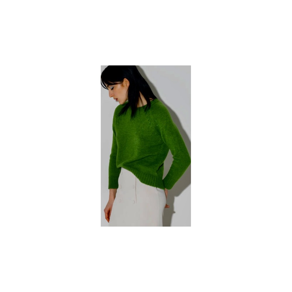 Maglia girocolla in lana merinos Maglia girocolla in lana merinos