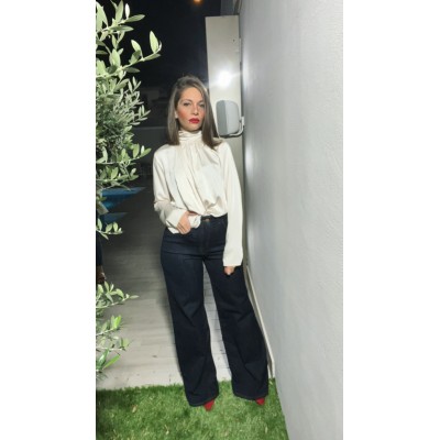 MARLENE: CAMICETTA CON FIOCCO RASO IN SETA..
