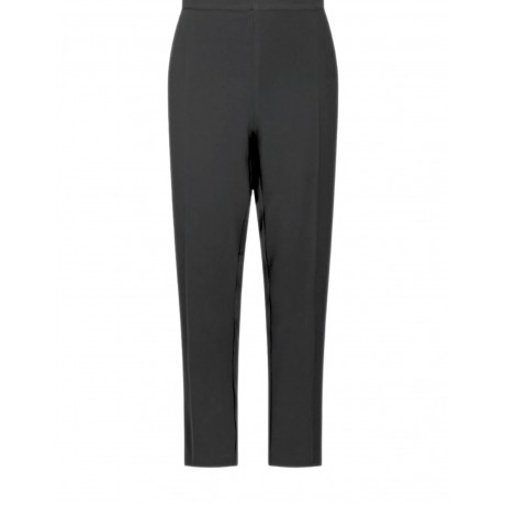 Pantalone sigaretta in tessuto tecnico e raso vestibilità regolare chiusura  con zip invisibile laterale